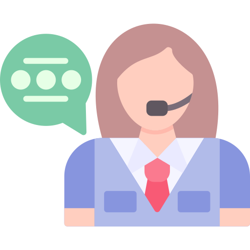 Femme avec un micro représentant un service d’écoute attentif.
